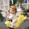 Christbaumschmuck - Engel - Anhänger aus Keramik -