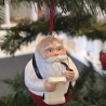 Weihnachtsbaumschmuck aus Keramik - Nikolaus - Weihnachtsmann