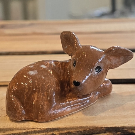 Deko Figur  - Rehkitz - Bambi - Reh - Keramik - Handarbeit
