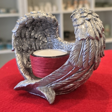 Teelichthalter - Engelsflügel - Kerzenständer - 