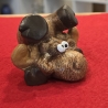 Keramikfiguren - Verrückter Elch - Tierfigur -