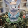 Weihnachtshasen - 2er Set - Keramikfigur -