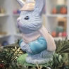 Weihnachtshasen - 2er Set - Keramikfigur -