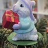 Weihnachtshasen - 2er Set - Keramikfigur -