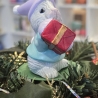 Weihnachtshasen - 2er Set - Keramikfigur -
