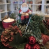 Weihnachtsmann aus Keramik - Schlafender Santa Claus -