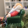 Weihnachtsmann aus Keramik - Schlafender Santa Claus -