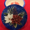 Weihnachtskerze-Duftkerze in Schale-Weihnachtsstern-Winterduft - 