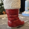 Nikolausstiefel aus Keramik - Vase - Weihnachtsmannstiefel