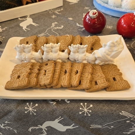 Weihnachtsteller - Nicolaus - Renntiere - Schlitten