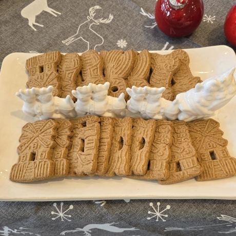Weihnachtsteller - Nicolaus - Renntiere - Schlitten