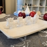 Weihnachtsteller - Nicolaus - Renntiere - Schlitten