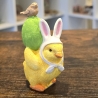Osterküken mit Osterei und Vogel - Deko Figur - Ostern -