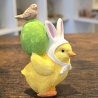 Osterküken mit Osterei und Vogel - Deko Figur - Ostern -