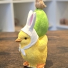 Osterküken mit Osterei und Vogel - Deko Figur - Ostern -