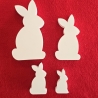 Osterhasen 4-er Set - Kaninchen - Osterdekoration -
