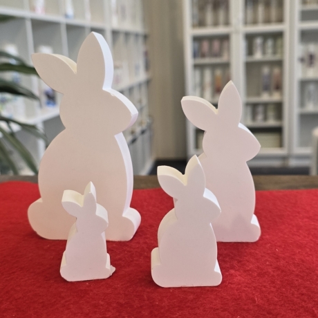 Osterhasen 4-er Set - Kaninchen - Osterdekoration -
