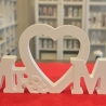 Hochzeit Dekoration - Geschenk - Mr. Mrs. - Buchstaben - Herz -