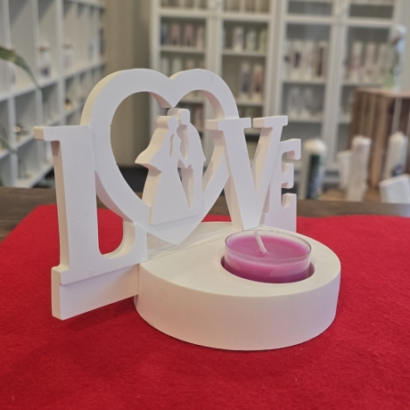 Einschieber für Teelichthalter - LOVE - Brautpaar -Valentinstag -