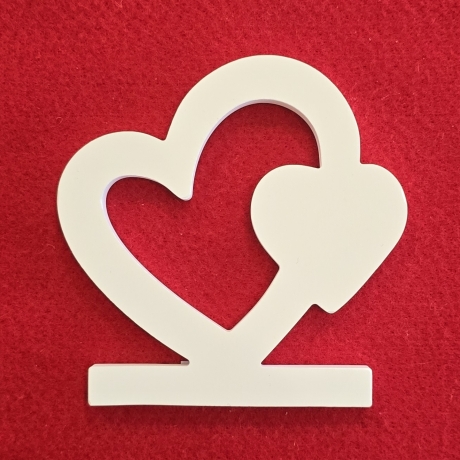 Einschieber für Teelichthalter - Zwei Herzen - Valentinstag -