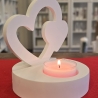 Einschieber für Teelichthalter - Zwei Herzen - Valentinstag -