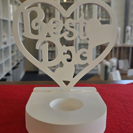 Einschieber für Teelichthalter - BEST DAD - Vatertag -