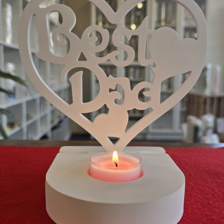 Einschieber für Teelichthalter - BEST DAD - Vatertag -