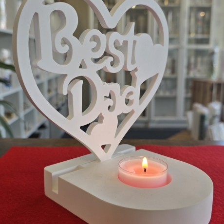 Einschieber für Teelichthalter - BEST DAD - Vatertag -