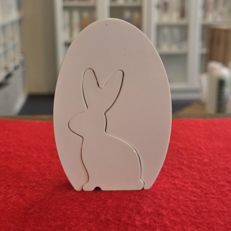 Osterhase im Osterei - Aufsteller - Osterdekoration - Zweiteilig