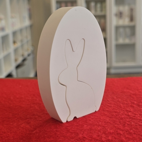 Osterhase im Osterei - Aufsteller - Osterdekoration - Zweiteilig