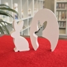 Osterhase im Osterei - Aufsteller - Osterdekoration - Zweiteilig
