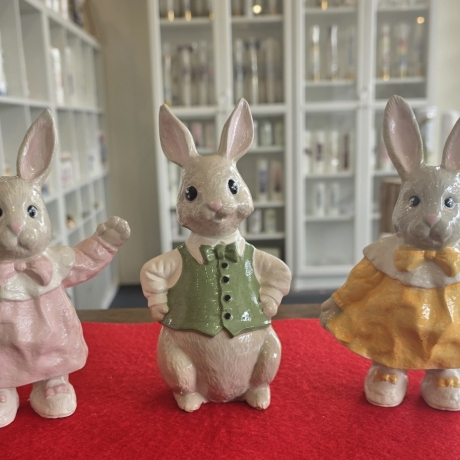 Keramikfigur - Osterhasen - Osterdekoration