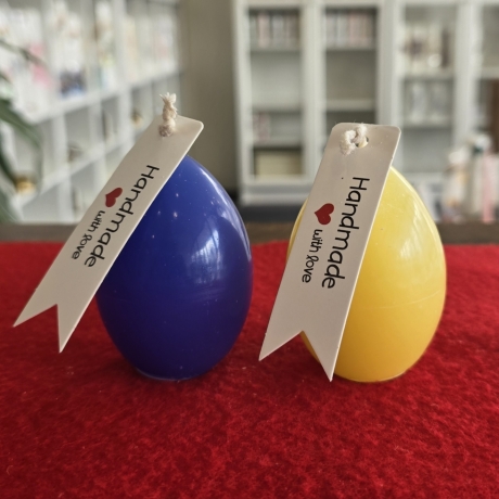 Osterkerze - Osterei - Dunkelblau oder Gelb -