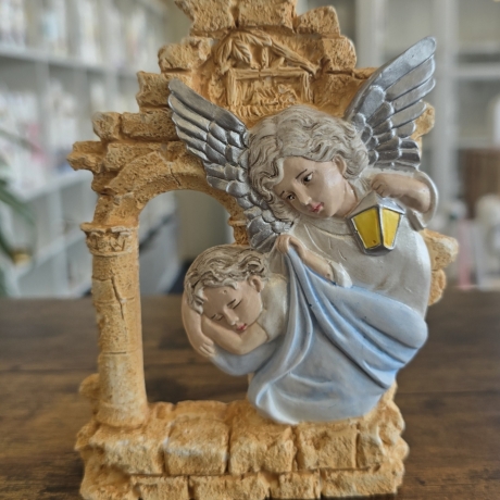 Deko Figur - Schutzengel mit Laterne - 