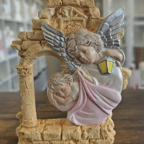 Deko Figur - Schutzengel mit Laterne - 