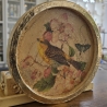 Deko Schale - Teller - Vogel in Blumen -