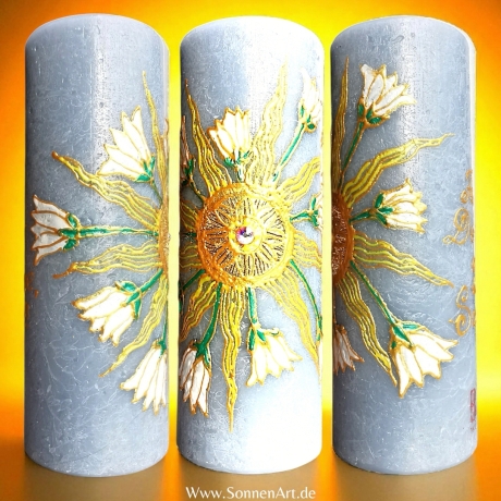 Folge Deiner Wonne, Sonne! Intuition & SelbstWert Kerze