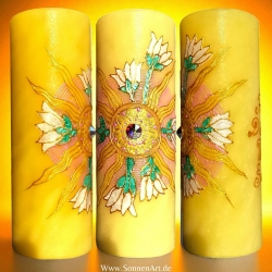 Folge Deiner Wonne, Sonne! Intuition & SelbstWert Kerze