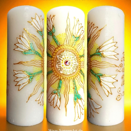Folge Deiner Wonne, Sonne! Intuition & SelbstWert Kerze