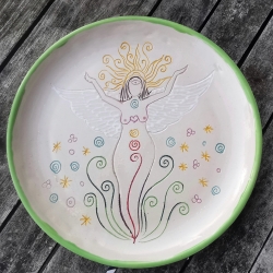 Großer Göttinnen Ess~und Servierteller