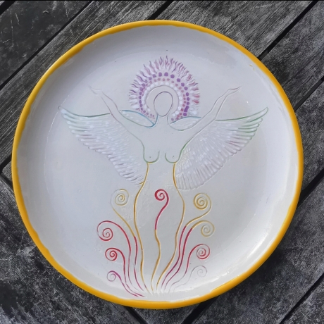 Großer Göttinnen Ess~und Servierteller