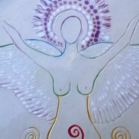 Großer Göttinnen Ess~und Servierteller