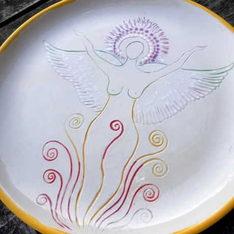 Großer Göttinnen Ess~und Servierteller