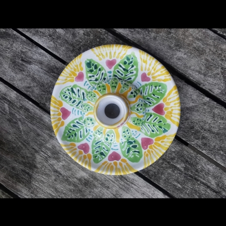 4er Set Schale Tasse Untertasse Kerzenständer Sorglosigkeit 