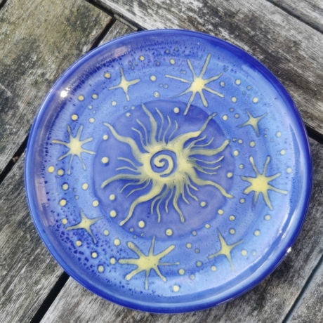 2er Set Tellerchen & Kerzenständer : tief verträumt& sternenklar 