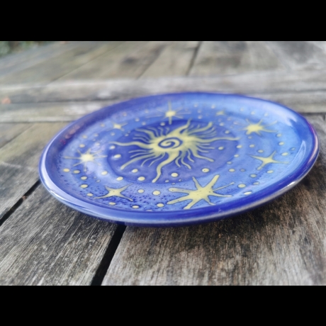 2er Set Tellerchen & Kerzenständer : tief verträumt& sternenklar 