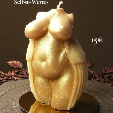 Göttin Engel Wonneengel Bienenwachs Golden SelbstWert 