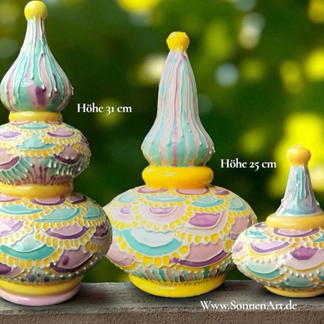 Tonskulpturen, Türmchen für Haus und Garten, Gartensteelenn