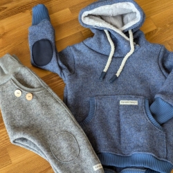 Set aus Walkhoodie und Walkhose Gr. 86 bis 146