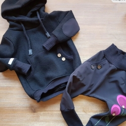 Set aus Walkhoodie und Softshellhose Gr. 86 bis 146